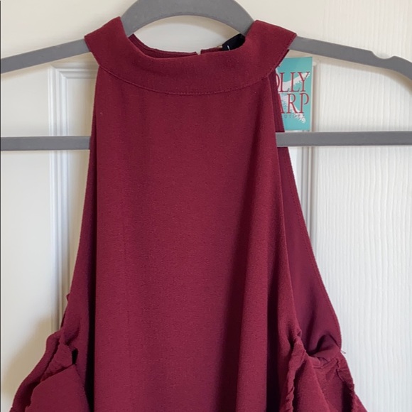Holy Sharp Cold Shoulder High Neck Dress - Picture 3 of 5